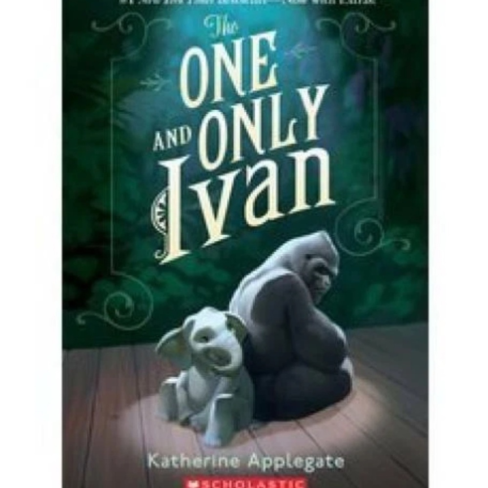 Scholastic The One and Only Ivan - Green and White Cover